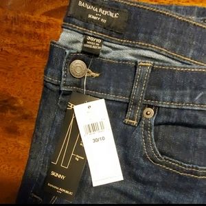 New Banana Republic Blue denim womens jeans 30/10